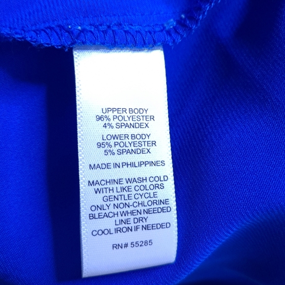 Express bodysuit royal blue and black Sleeveless v neck size XS - Picture 4 of 4